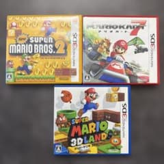 Nintendo3DSソフトマリオカート7 マリオブラザーズ2 マリオ3Dランド