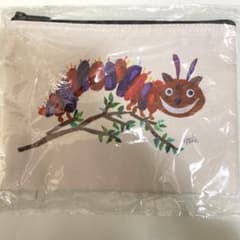 【未開封】不思議の国のアリス展 エリックカール ポーチ チェシャネコいもむし