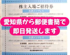 2枚　名鉄　株主優待　入場券　招待　ビーチランド　モンキーパーク　リトルワールドのサムネイル