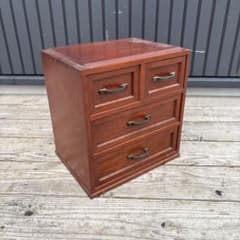 会津 蒔絵小箪笥(三ツ引) 桐工芸 やまごの桐 ミニタンス 3段 和雑貨