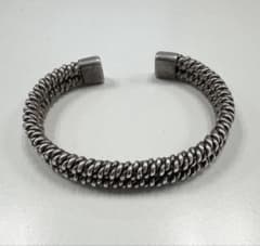 希少】エルメス hermes ウーブン バングル ヴィンテージ vintage 
