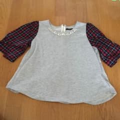 最終SALE☆ PAGEBOY  ビジュー付きトレーナーのサムネイル