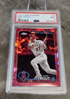 トラウト/5枚限定/鑑定済/レッドサファイア/TOPPS/MLB/エンゼルス 