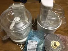 中古フードプロセッサー　大根おろし、スライサー、パン羽根付のサムネイル