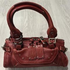 Chloe クロエ ミニ パディントン ハンドバッグ レッド レザーのサムネイル