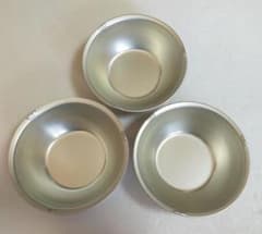☆新品未使用　給食　昭和レトロ　アルミ食器碗３枚のサムネイル