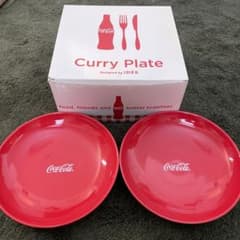 最終値下げ　コカコーラ　非売品　カレープレート　2枚組のサムネイル