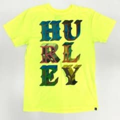 Hurley ハーレー 蛍光イエロー Tシャツ M 古着 半袖