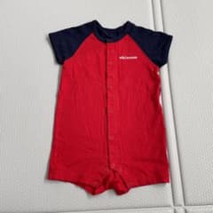 MIKIHOUSE ミキハウス バックロゴ 半袖 ロンパース 80 廃盤 レアのサムネイル