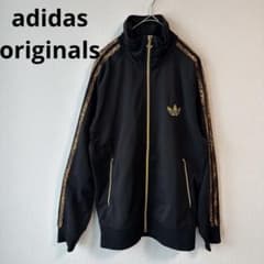 adidas originalsヒョウ柄ストライプ トラックトップ 小栗旬着用
