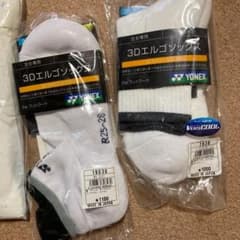 靴下　ヨネックスを含む　4足　白のサムネイル