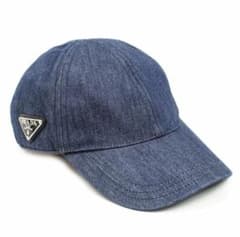PRADA 定価10万5千円 トライアングルロゴデニムキャップ 希少 - メルカリ