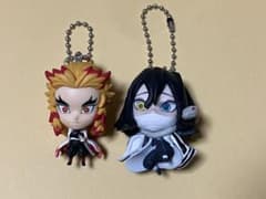 編集中 伊黒小芭内 煉獄杏寿郎 ディフォルメマスコット キーホルダー