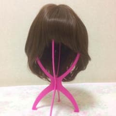 【ウィッグスタンド・ブラシ付き】ブラウンストレートフルウィッグのサムネイル