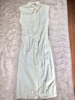 JILSANDER ノースリーブシャツワンピース クリーム色のサムネイル
