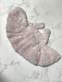 ハンドメイド　かぎ編み　ベビードレス　ピンクのサムネイル