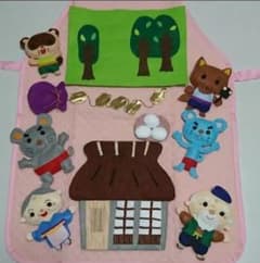 확인용 쥐의 날 앞치마 극장용 인형