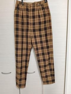 NOMBRE IMPAIR チェック柄 パンツ　イエロー系のサムネイル