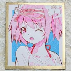 手描きイラスト 鹿目まどか ファンアート 色紙のサムネイル
