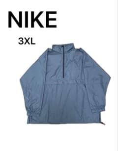NIKE ナイロンジャケット 3XL ハーフジップ アノラック シルバー グレーのサムネイル