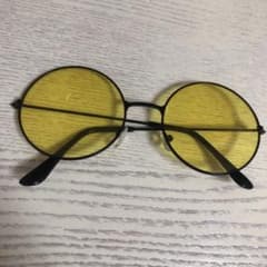 丸眼鏡 伊達メガネ 黒縁のサムネイル
