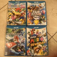 Wii U ソフト 4本セット マリオパーティ 大乱闘 マリオカート - メルカリ
