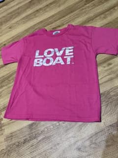 LOVE BOAT ロゴTシャツ ピンク　150のサムネイル
