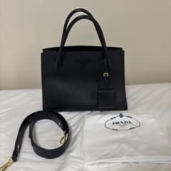 PRADA プラダ/ サフィアーノ モノクローム トートバッグ 2wayのサムネイル