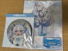 스노우 미쿠 SNOW MIKU 스카이 타운 아크릴스탠드 캔 배지