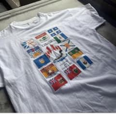 80sカナダ州旗 スーベニアTシャツ シングルステッチのサムネイル