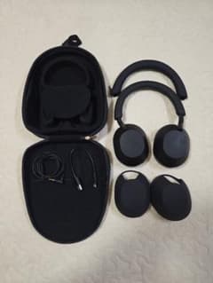 SONY ワイヤレスヘッドホンWH-1000XM5 ブラック+シリコーンカバーのサムネイル