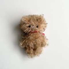 茶白　モヘア　猫　ハンドメイド　ぬいぐるみ　作家　テディベア　アートドール　42 茶トラ ねこ 猫 ハンドメイド ぬいぐるみ 作家 アートドール