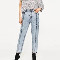 zara ハイウエスト デニム ジーンズのサムネイル