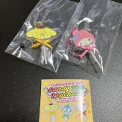 サンリオ キャンディポップキーホルダー 2種セット　ポムポムプリン、マイメロディのサムネイル