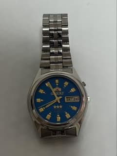 ORIENT オリエント スリースター 自動巻き ブルー EM6Q-C0-CA ORIENT オリエント スリースター 自動巻き ブルー EM6Q-C0-CA - メルカリ