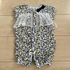 petit main 花柄 ロンパース カバーオールのサムネイル