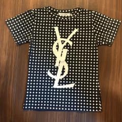 希少　イヴサンローラン　イタリア製Tシャツ　S 水玉　ロゴ 希少 イヴサンローラン イタリア製Tシャツ S 水玉 YSLロゴ - メルカリ