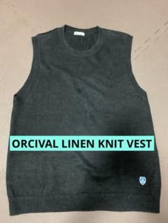 値下げ　オーシバル　リネンベストORCIVAL LINEN KNIT VESTのサムネイル