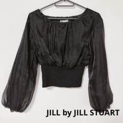 最終価格　JILL by JILL STUART 黒 長袖ブラウス ウエストゴムのサムネイル