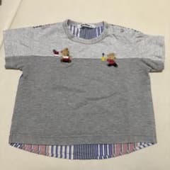 familiar 半袖Tシャツ 90サイズ ライトグレーのサムネイル