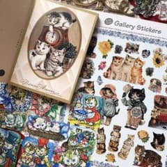めちゃくちゃ可愛い6冊　レトロアニマル　コラージュ　クロモス　ヴィクトリアン ヴィクトリアン猫のポストカードブック&紙モノセット♡クロモス