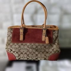 COACH シグネチャー トートバッグ スエード切替のサムネイル