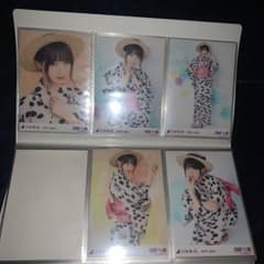 元乃木坂46 生写真 浴衣　西野七瀬　2017.July浴衣5種コンプのサムネイル
