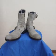 アルフレッドバニスターベージュスウェードエンジニアブーツサイズ39