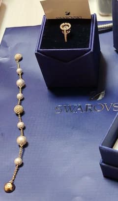 SWAROVSKI　REMIXブレスレット&指輪セットのサムネイル