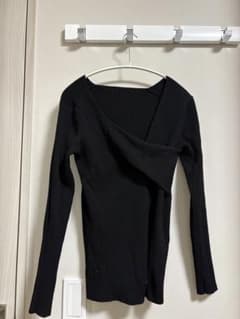Loungedress ブラックニット 長袖 Fサイズのサムネイル