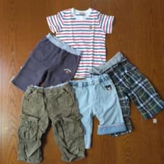 ミキハウス　ズボン　シャツ5セットのサムネイル
