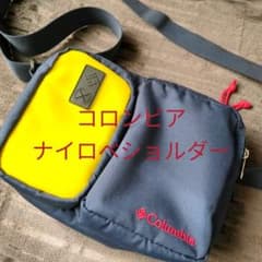 コロンビア　ナイロベショルダーバッグ　イエロー✕ネイビーのサムネイル