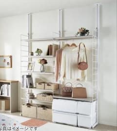 ニトリ Nポルダ80cm×2 棚板×10 楽天市場】突っ張り壁面収納Nポルダ(幅80cm) ニトリ 【玄関先迄