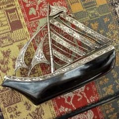 アンティーク帯留 帆船 綺麗な彫り 大正ロマン - メルカリ